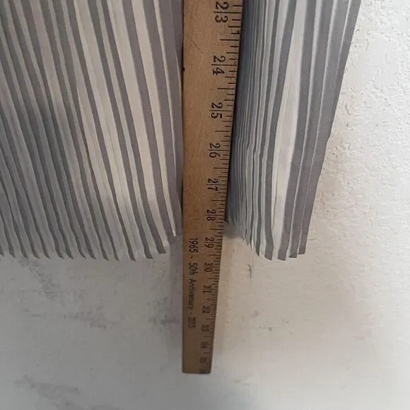 NWT Adiva Pleated Midi Skirt Womens Mediuim Elastic Waist Silver Blue - Picture 8 of 8